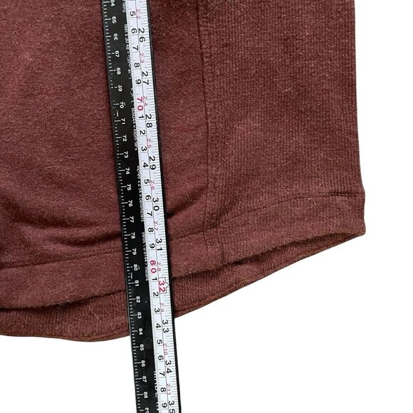 Athleta Balance Midi Sweater Dress Women M Brown Pockets #599867 $89 - Picture 11 of 12